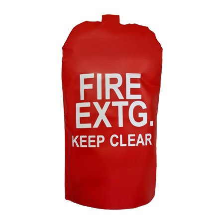 HD Red Vinyl Fire Extinguisher Cover, 15-30 lb. (27" x 16")