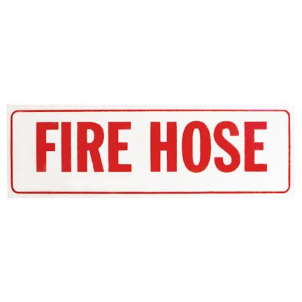 Fire Hose, 12"W x 4"H, Vinyl