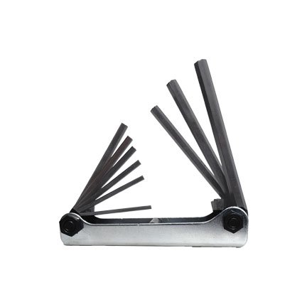 9 Key Folding Hex Key Set